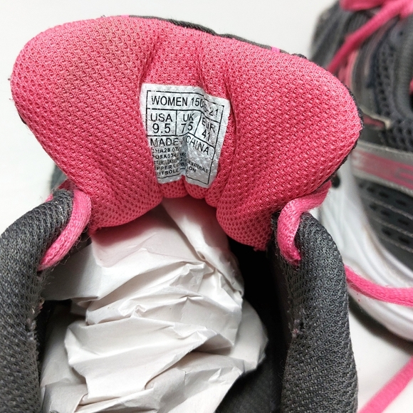 Saucony Womens Oasis Grey with Pink Laces Sneakers Size 9.5 #15096-21 - Picture 6 of 7